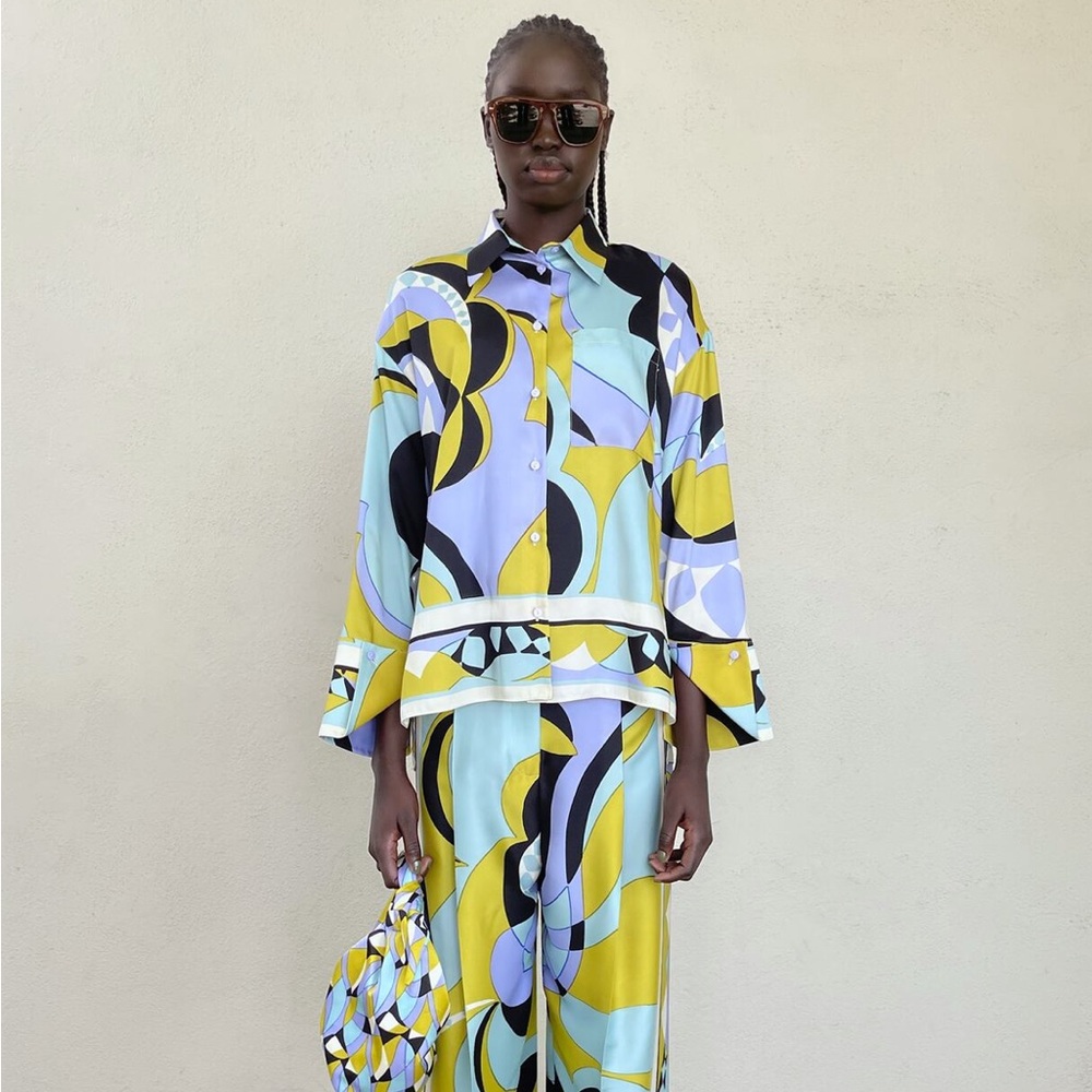 Zara Colorful Printed Resortwear Shirt